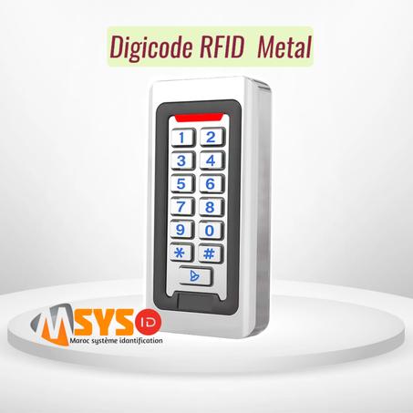 Digicode Métallique silicone bouton rfid maroc