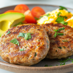 Gluten-free turkey sausage served on a plate